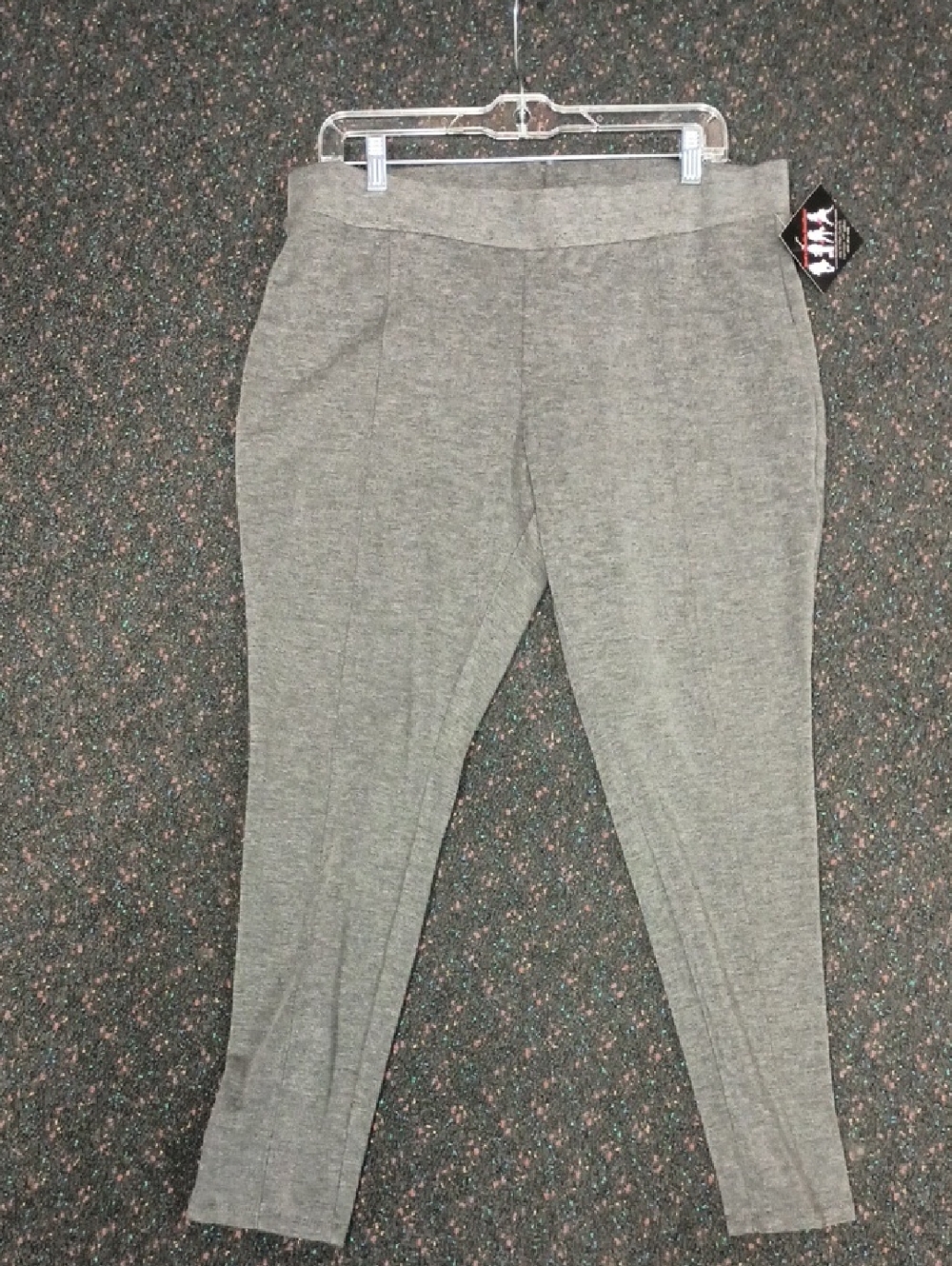 Time and Tru Dark Gray Ponte Ankle Pants